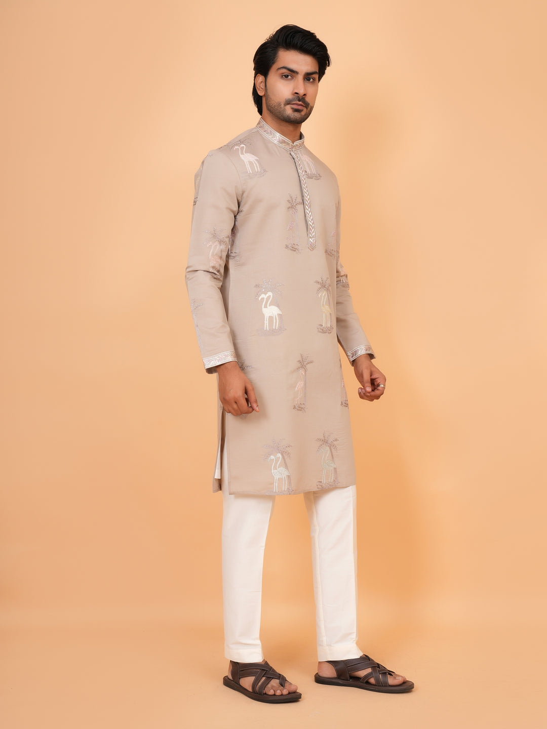Sequence Grey Kurta Set - KM43193-G361