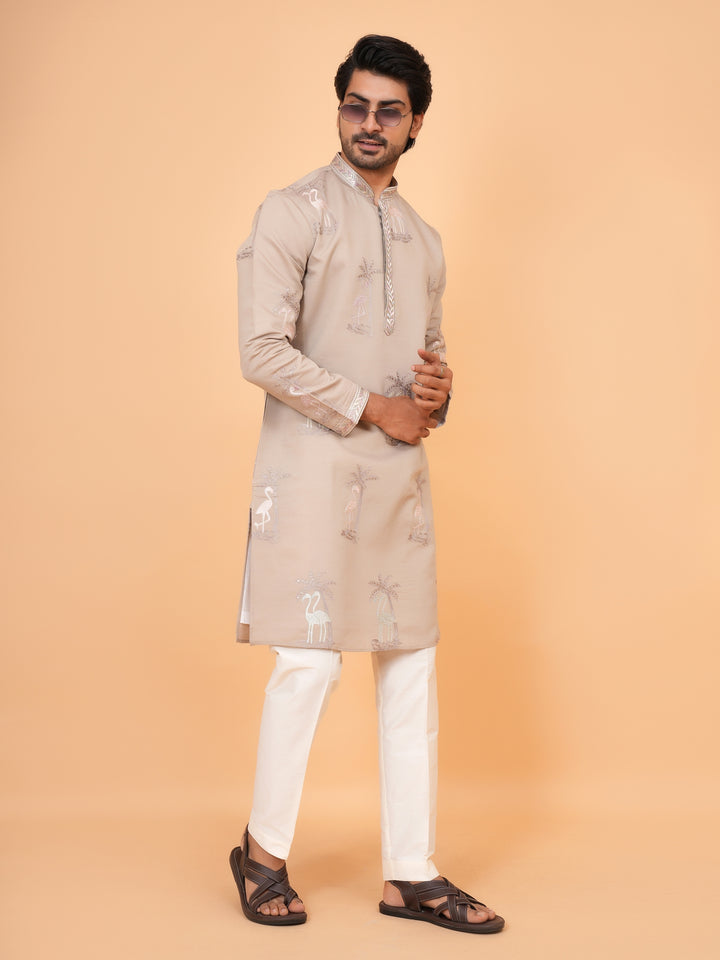 Sequence Grey Kurta Set - KM43193-G361