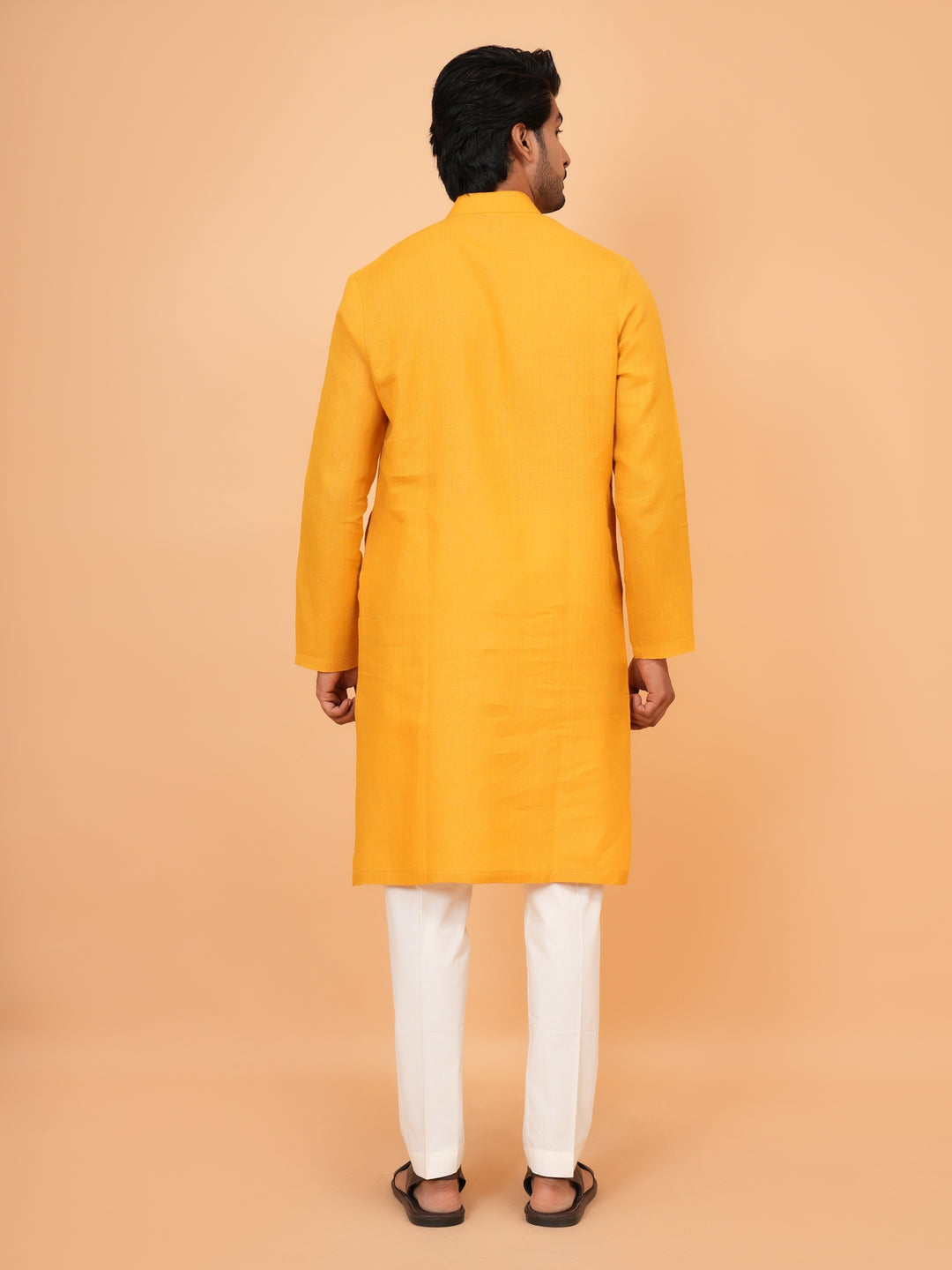 Solid Mustard Kurta Set - KM43276-11