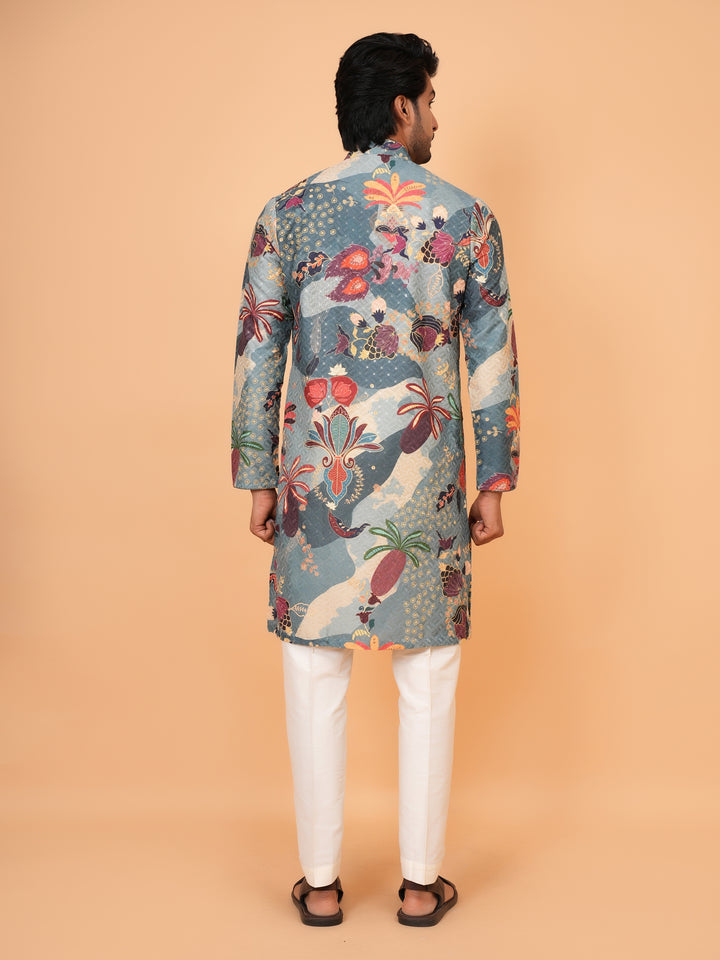 Sequence Green Kurta Set - KM43531-1466A