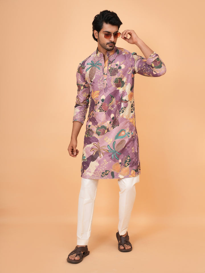 Sequence Purple Kurta Set - KM43531-1466B