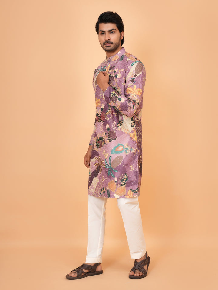 Sequence Purple Kurta Set - KM43531-1466B