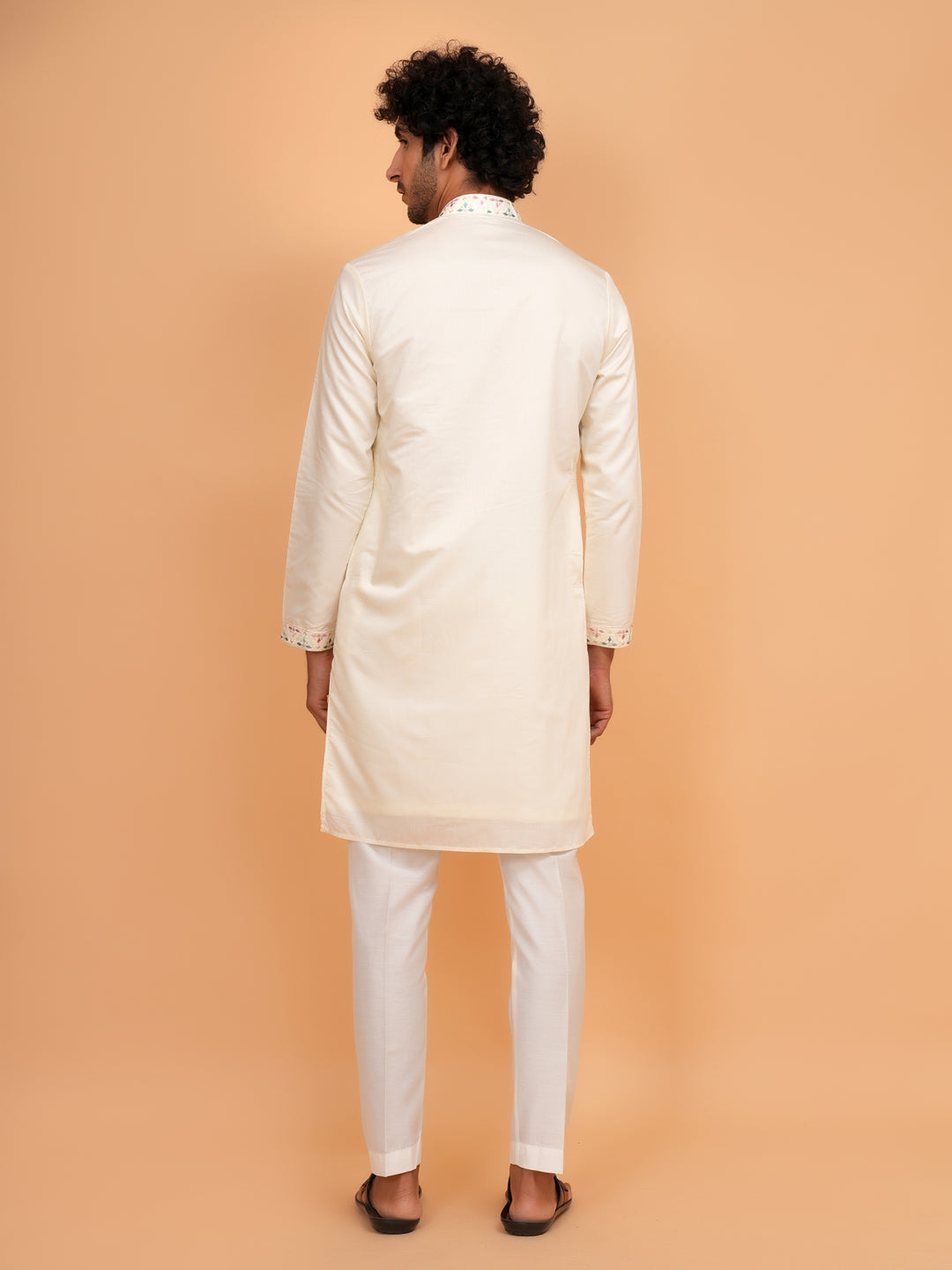 Sequence Cream Kurta Set - KM42782-11