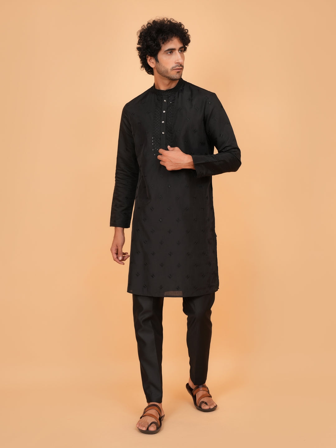 Sequence Black Kurta Set - KM43152-25