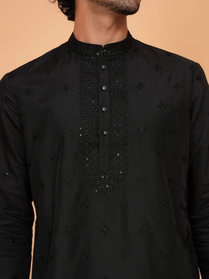 Sequence Black Kurta Set - KM43152-25