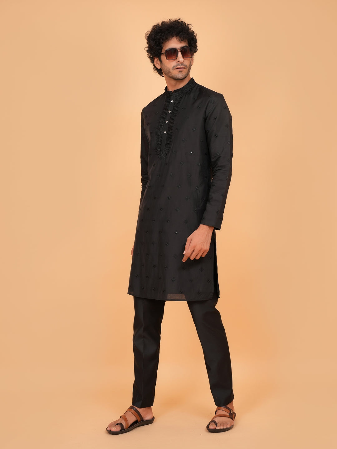 Sequence Black Kurta Set - KM43152-25