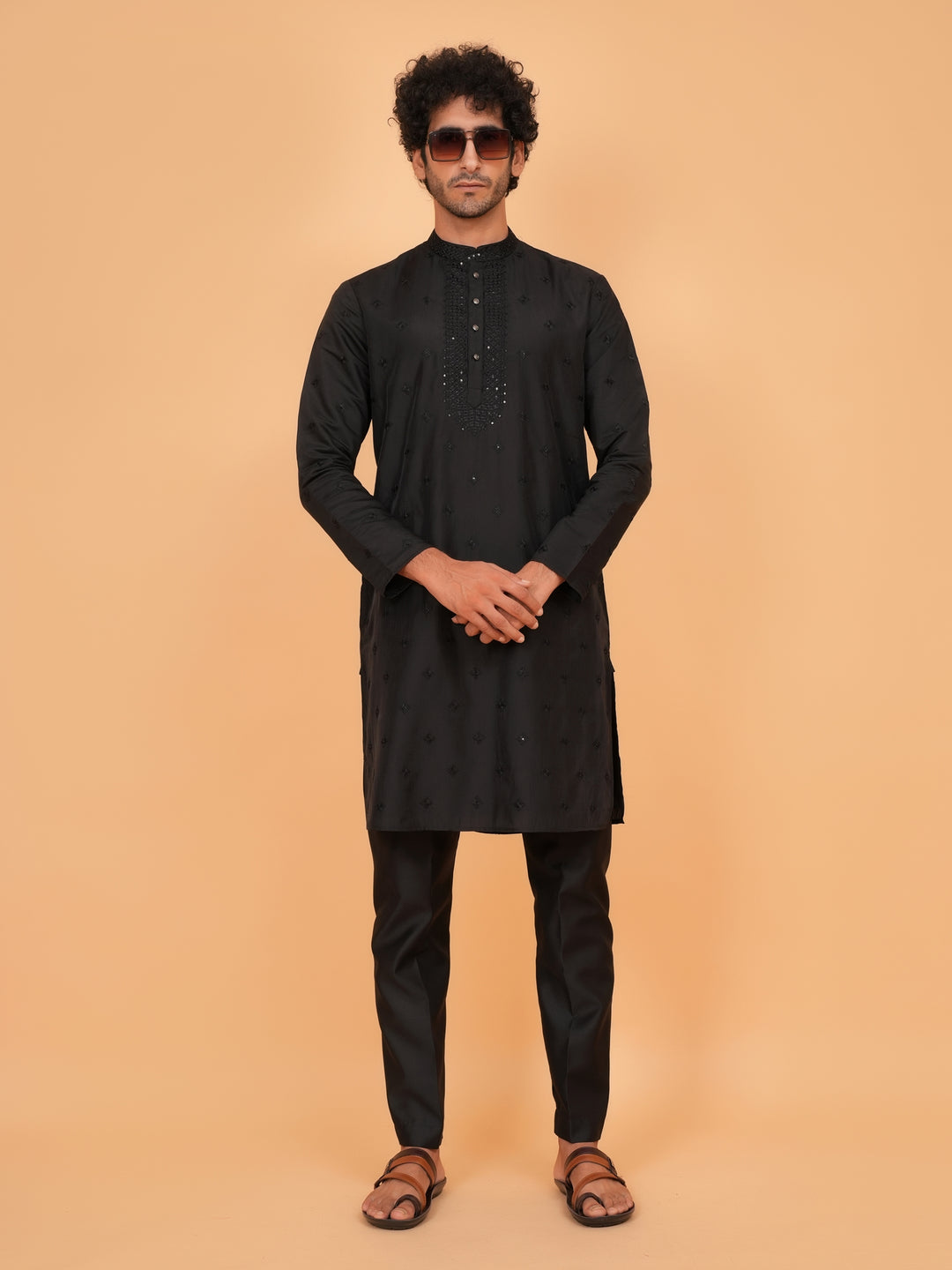 Sequence Black Kurta Set - KM43152-25