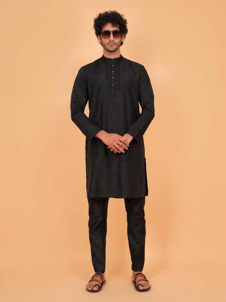 Sequence Black Kurta Set - KM43152-25