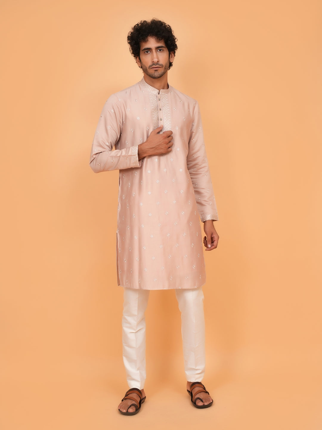 Sequence Peach Kurta Set - KM43152-14