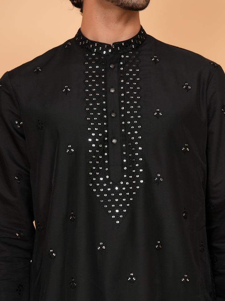Sequence Black Kurta Set - KM43156-25