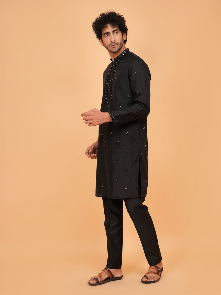 Sequence Black Kurta Set - KM43156-25