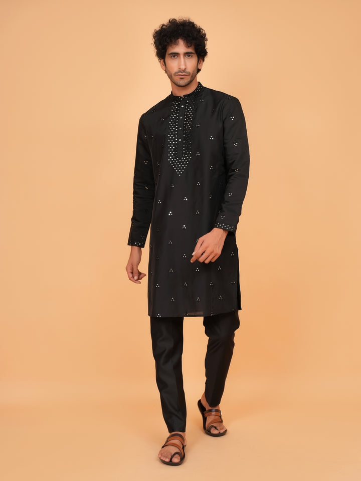 Sequence Black Kurta Set - KM43156-25