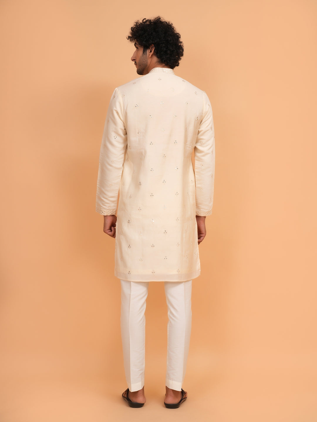 Sequence Cream Kurta Set - KM43156-2