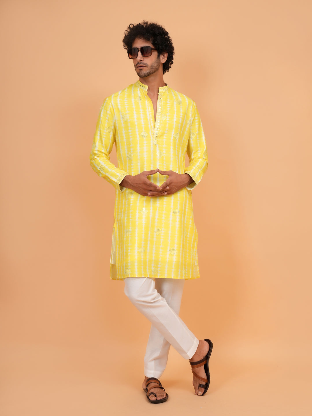 Sequence Mustard Kurta Set - KM43247-3