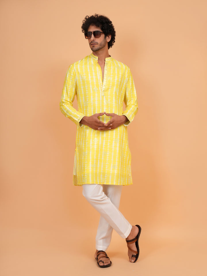 Sequence Mustard Kurta Set - KM43247-3