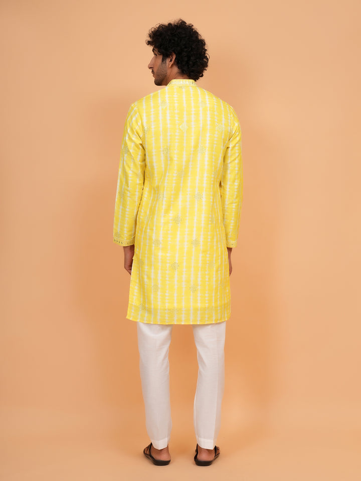 Sequence Mustard Kurta Set - KM43247-3