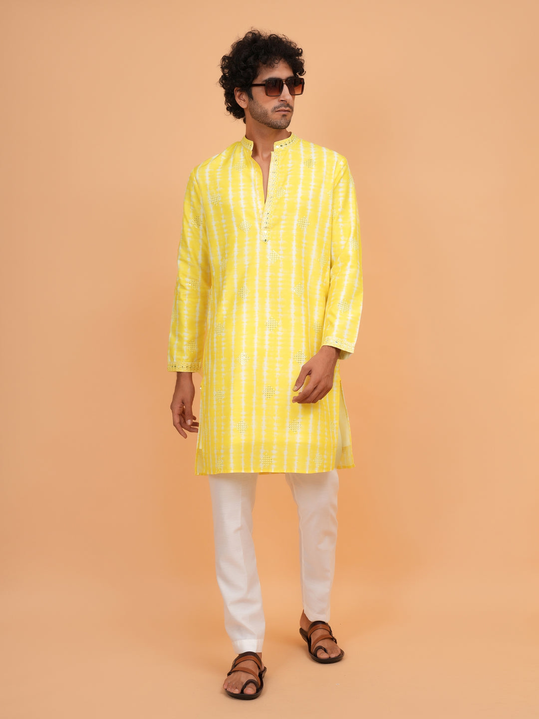 Sequence Mustard Kurta Set - KM43247-3