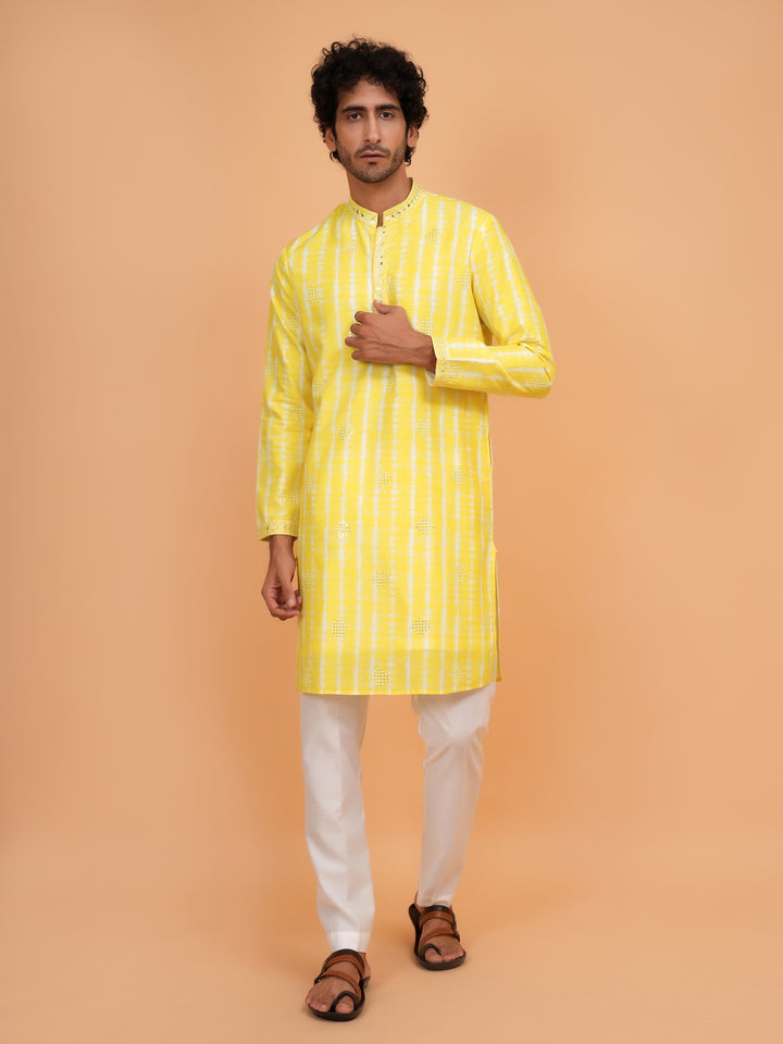 Sequence Mustard Kurta Set - KM43247-3
