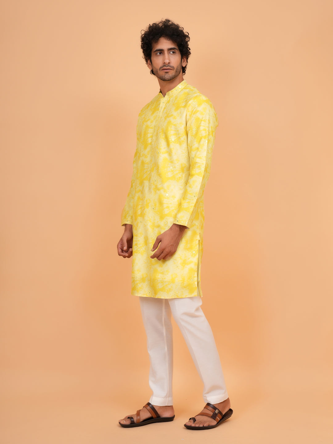 Sequence Yellow Kurta Set - KM43247-1