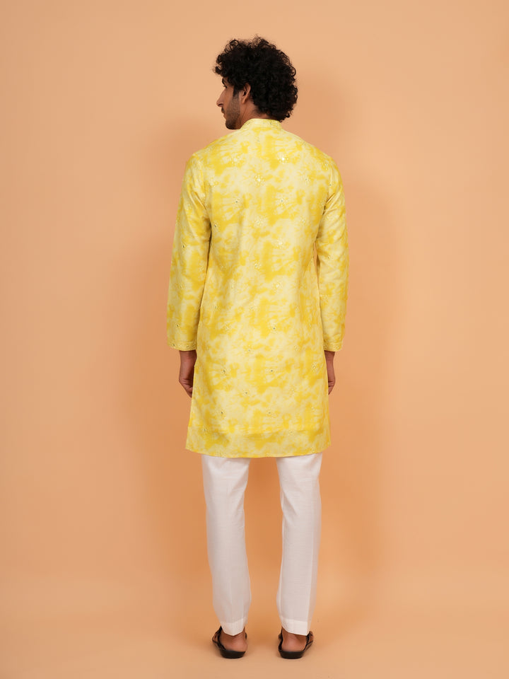 Sequence Yellow Kurta Set - KM43247-1
