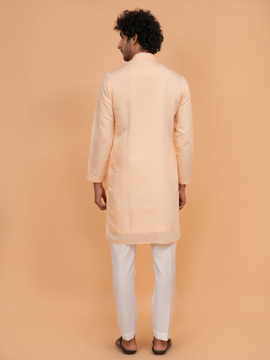 Sequence Peach Kurta Set - KM43344-1
