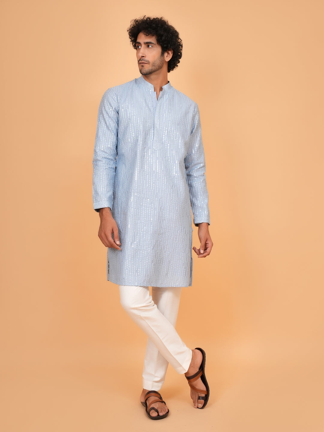 Sequence Blue Kurta Set - KM43465-2