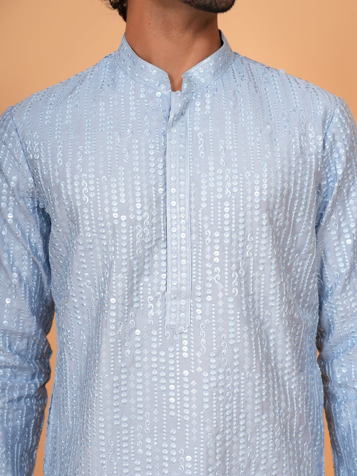 Sequence Blue Kurta Set - KM43465-2