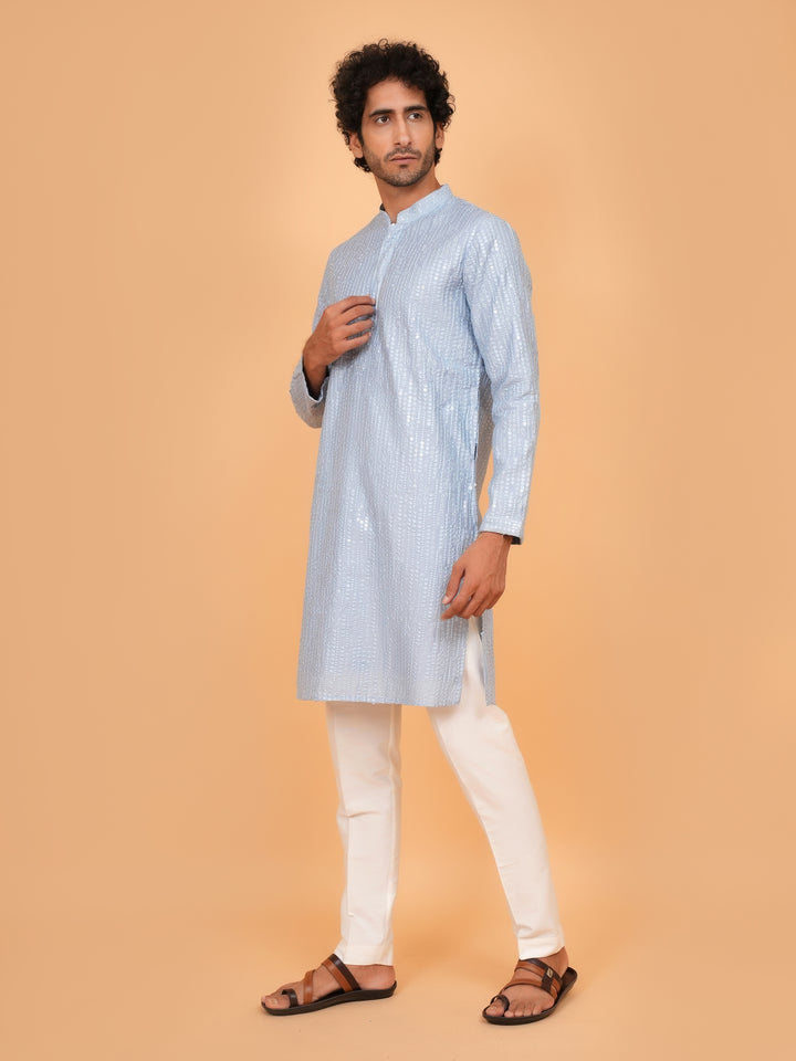 Sequence Blue Kurta Set - KM43465-2
