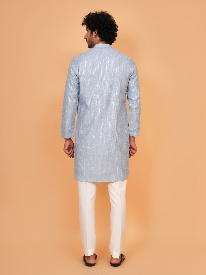 Sequence Blue Kurta Set - KM43465-2
