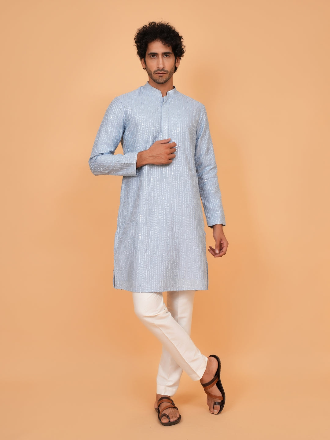 Sequence Blue Kurta Set - KM43465-2
