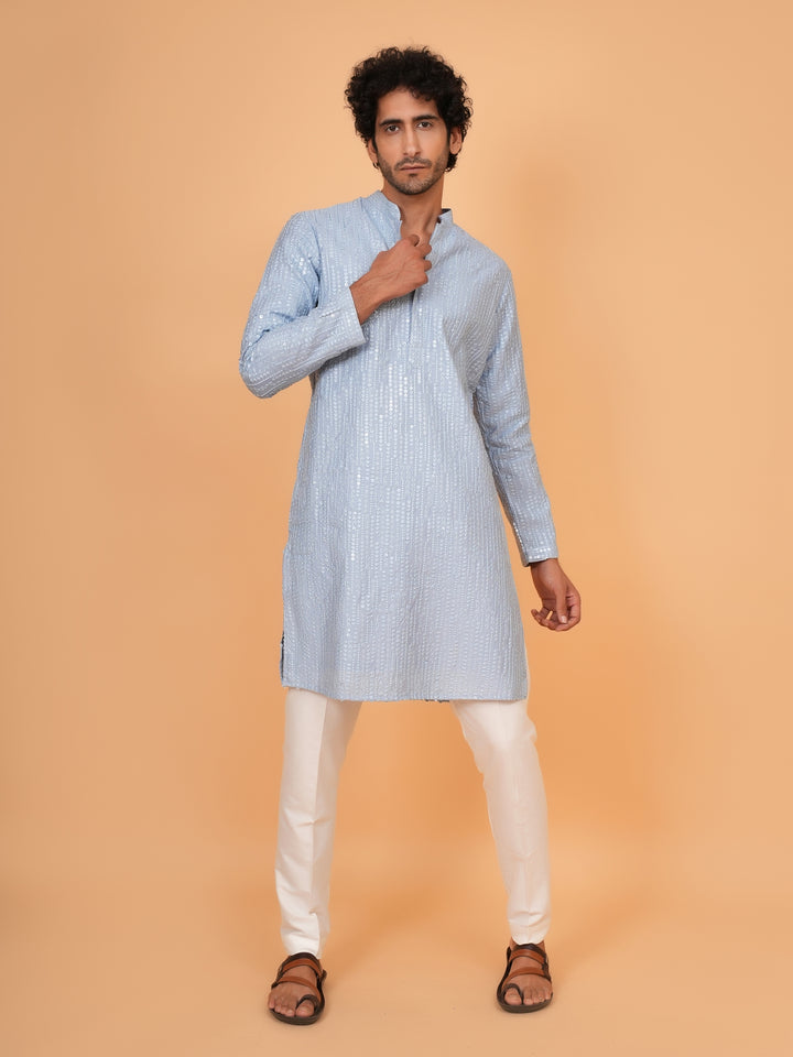 Sequence Blue Kurta Set - KM43465-2