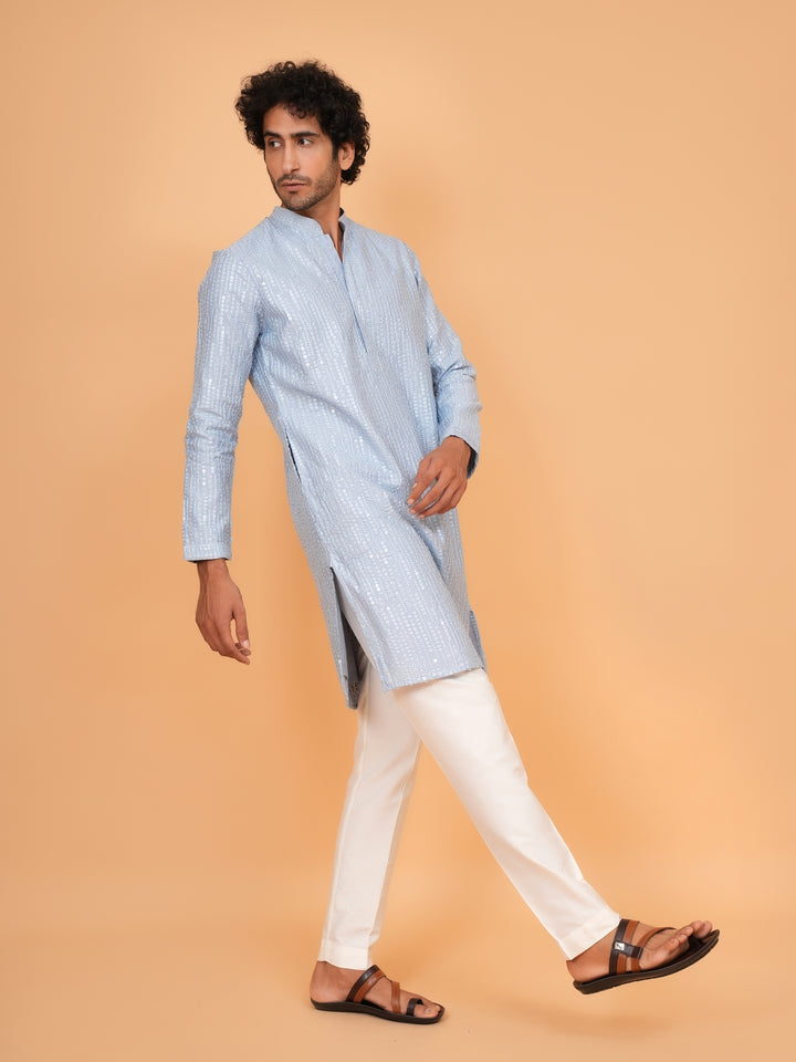 Sequence Blue Kurta Set - KM43465-2