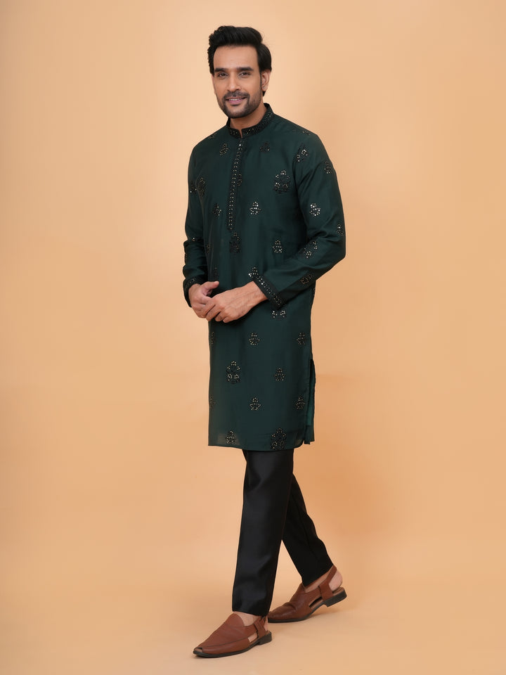 Sequence Green Kurta Set - KM40207D-14