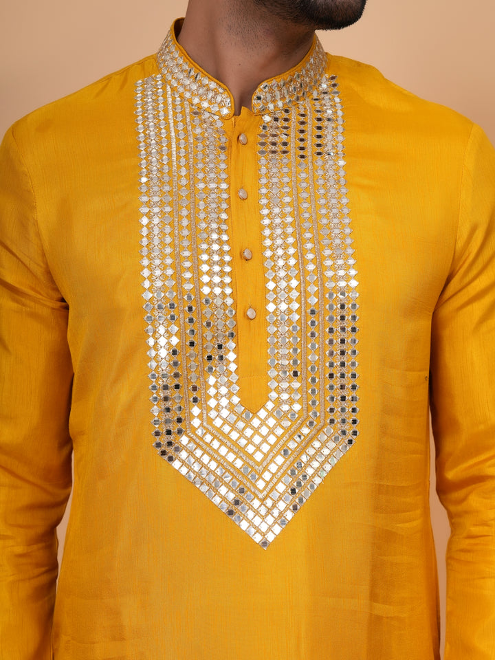 Sequence Mustard Kurta Set - KM42958-3
