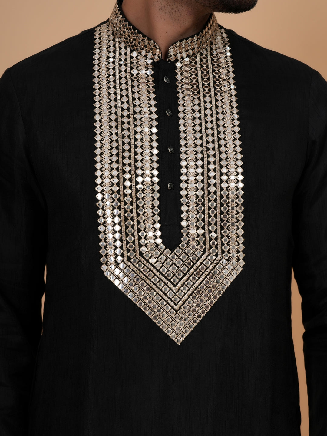 Sequence Black Kurta Set - KM42958-1