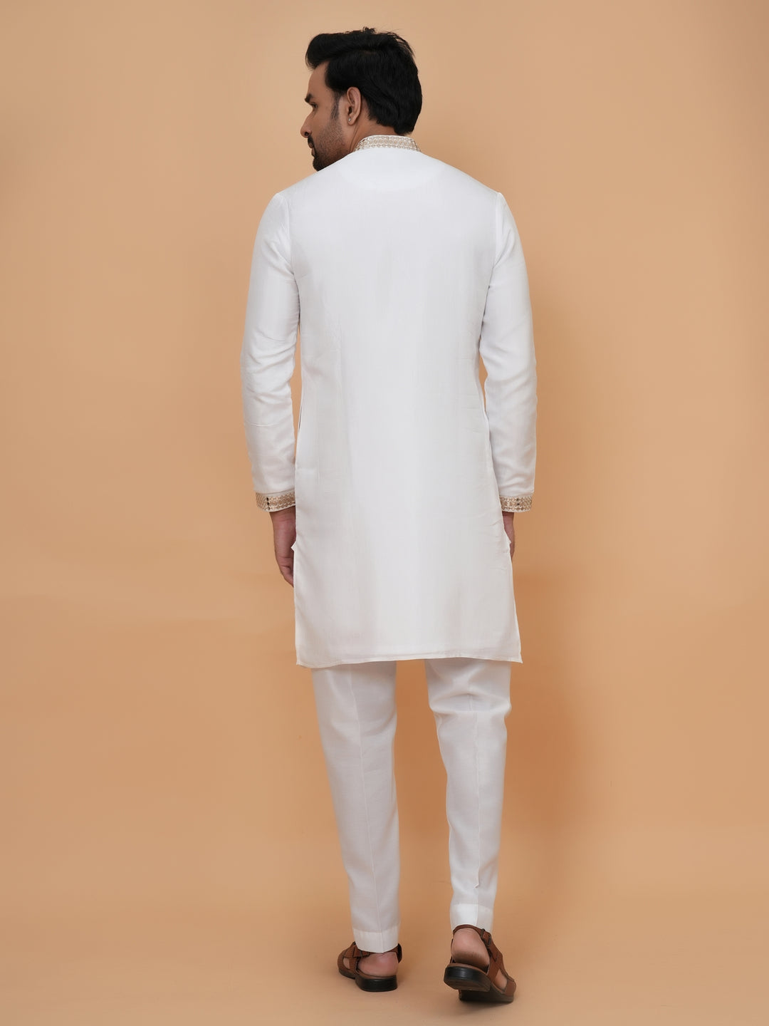 Sequence White Kurta Set - KM42958-2