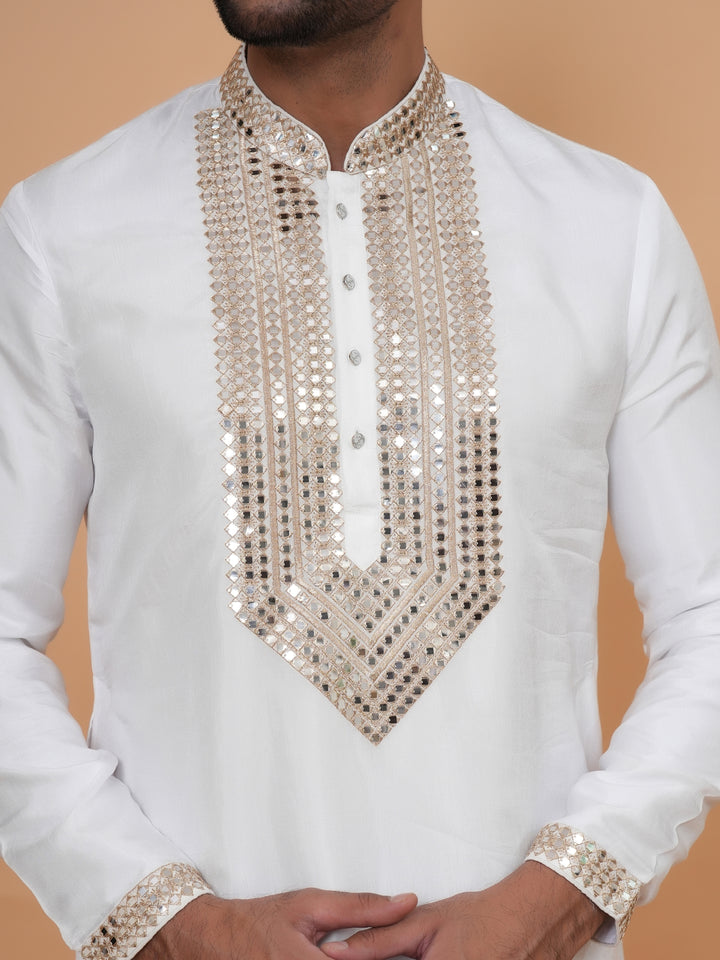 Sequence White Kurta Set - KM42958-2