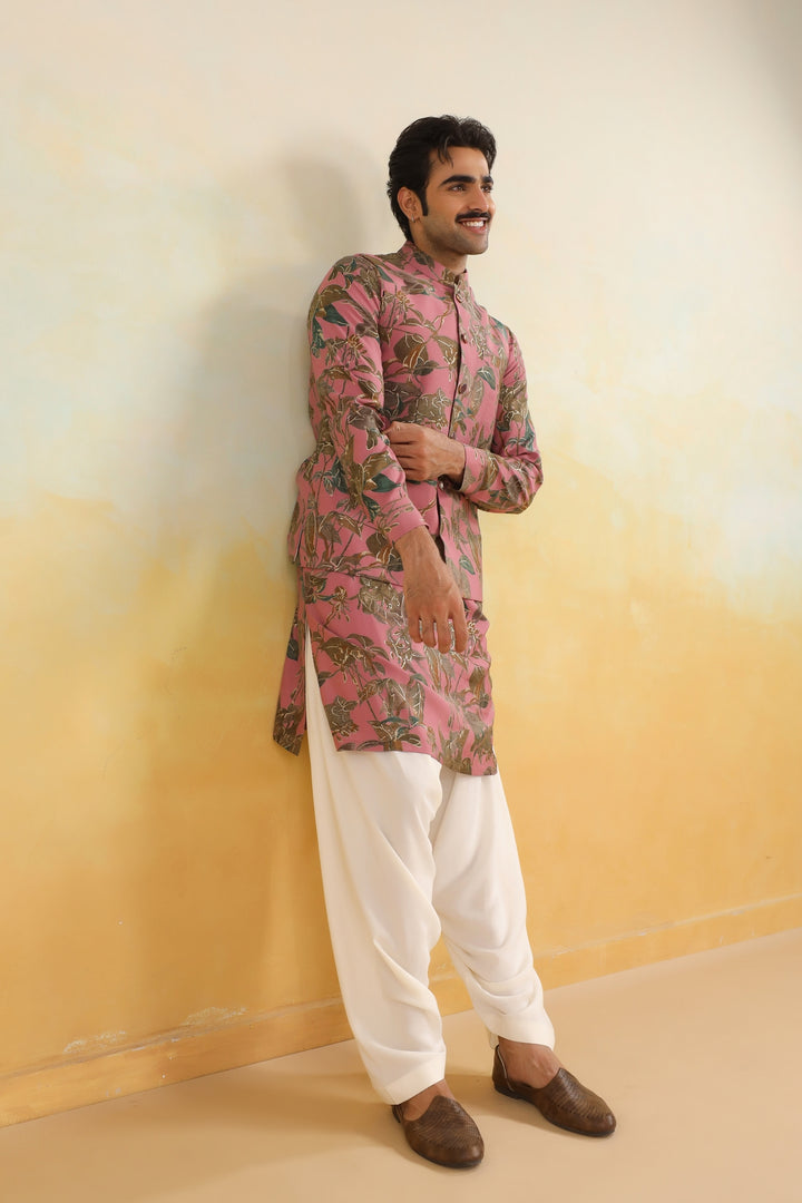 Floral Pink Only Kurta - K46770-31/1
