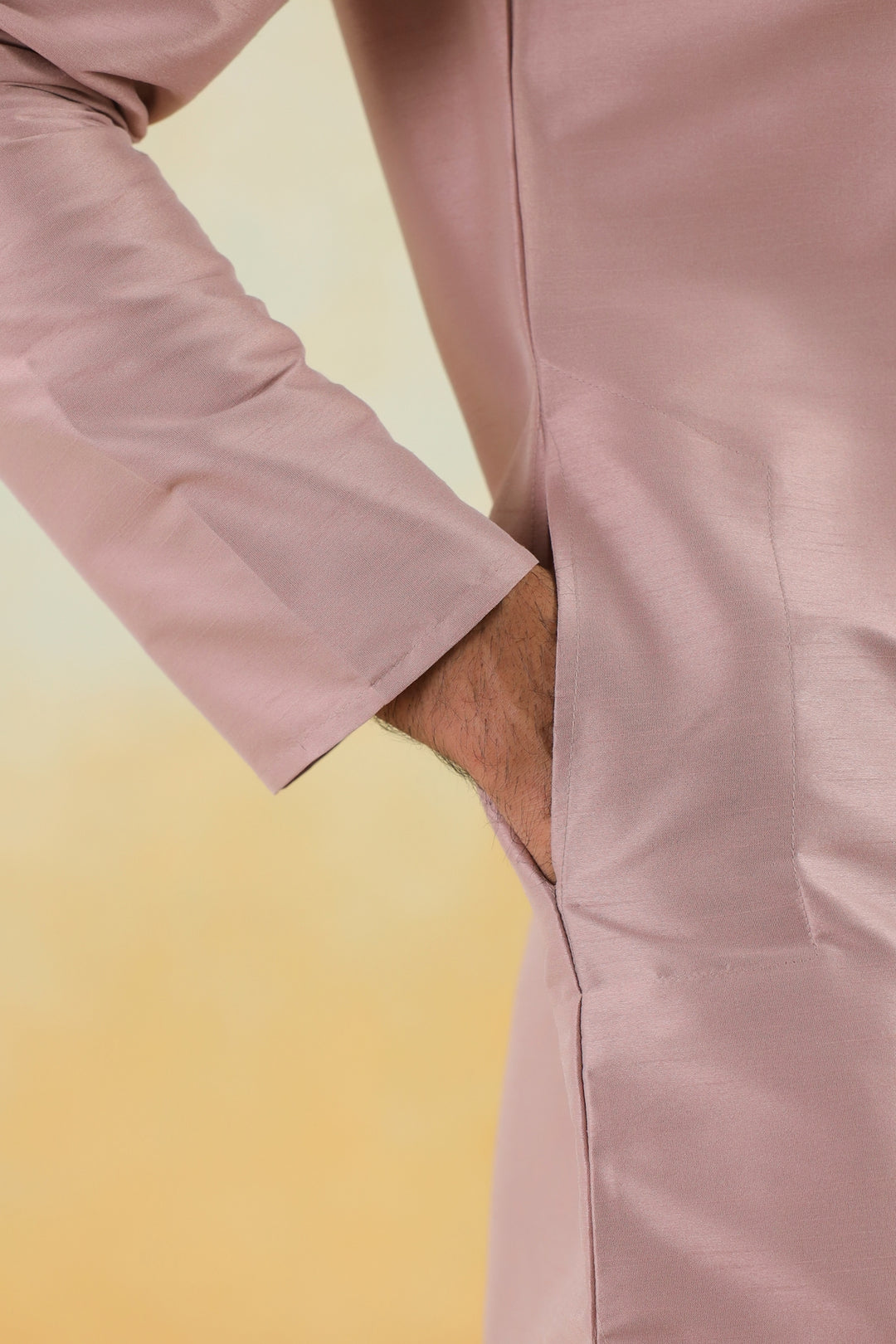 Geometric Pink Jacket Kurta Set - JM45403-1