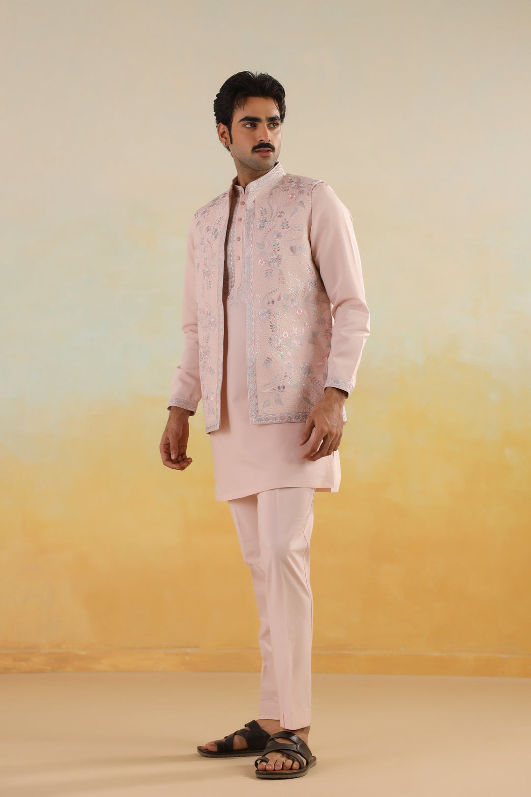 Sequence Pink Jacket Kurta Set - JT45293-2159