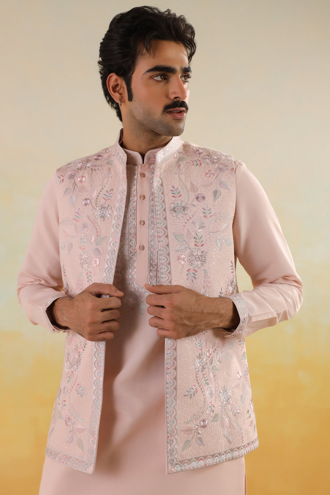 Sequence Pink Jacket Kurta Set - JT45293-2159