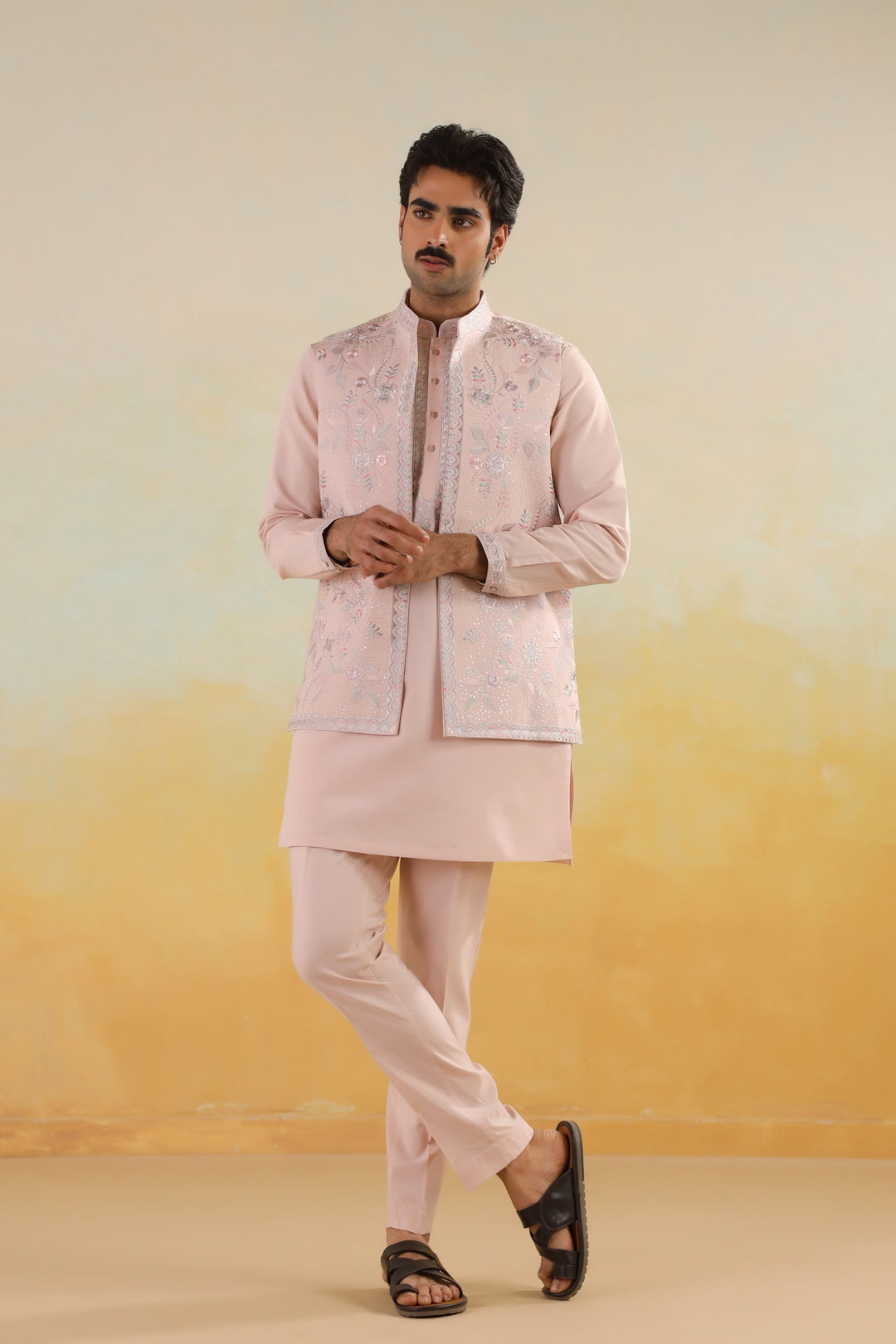 Sequence Pink Jacket Kurta Set - JT45293-2159