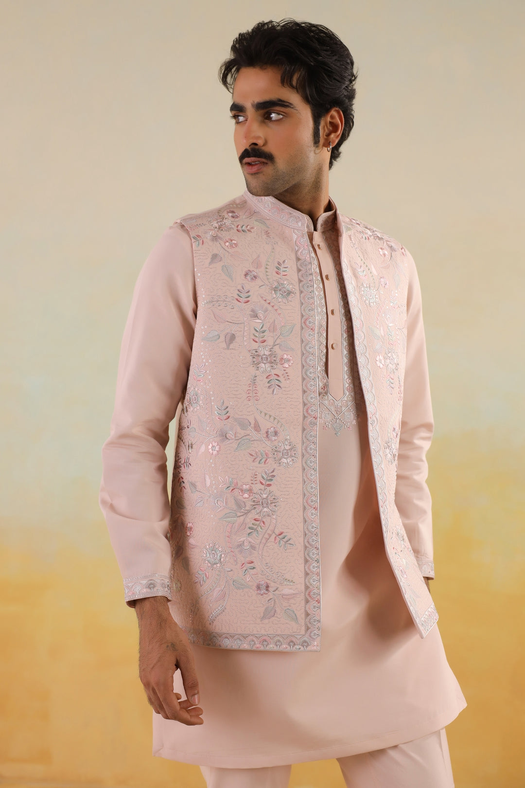 Sequence Pink Jacket Kurta Set - JT45293-2159