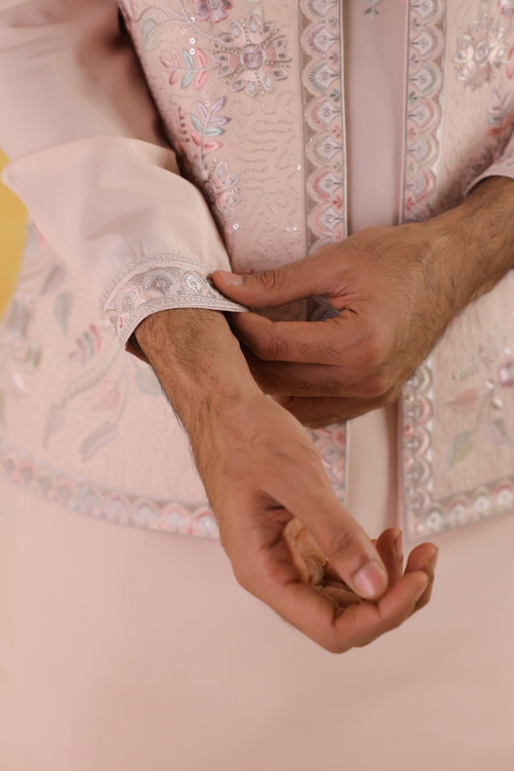 Sequence Pink Jacket Kurta Set - JT45293-2159