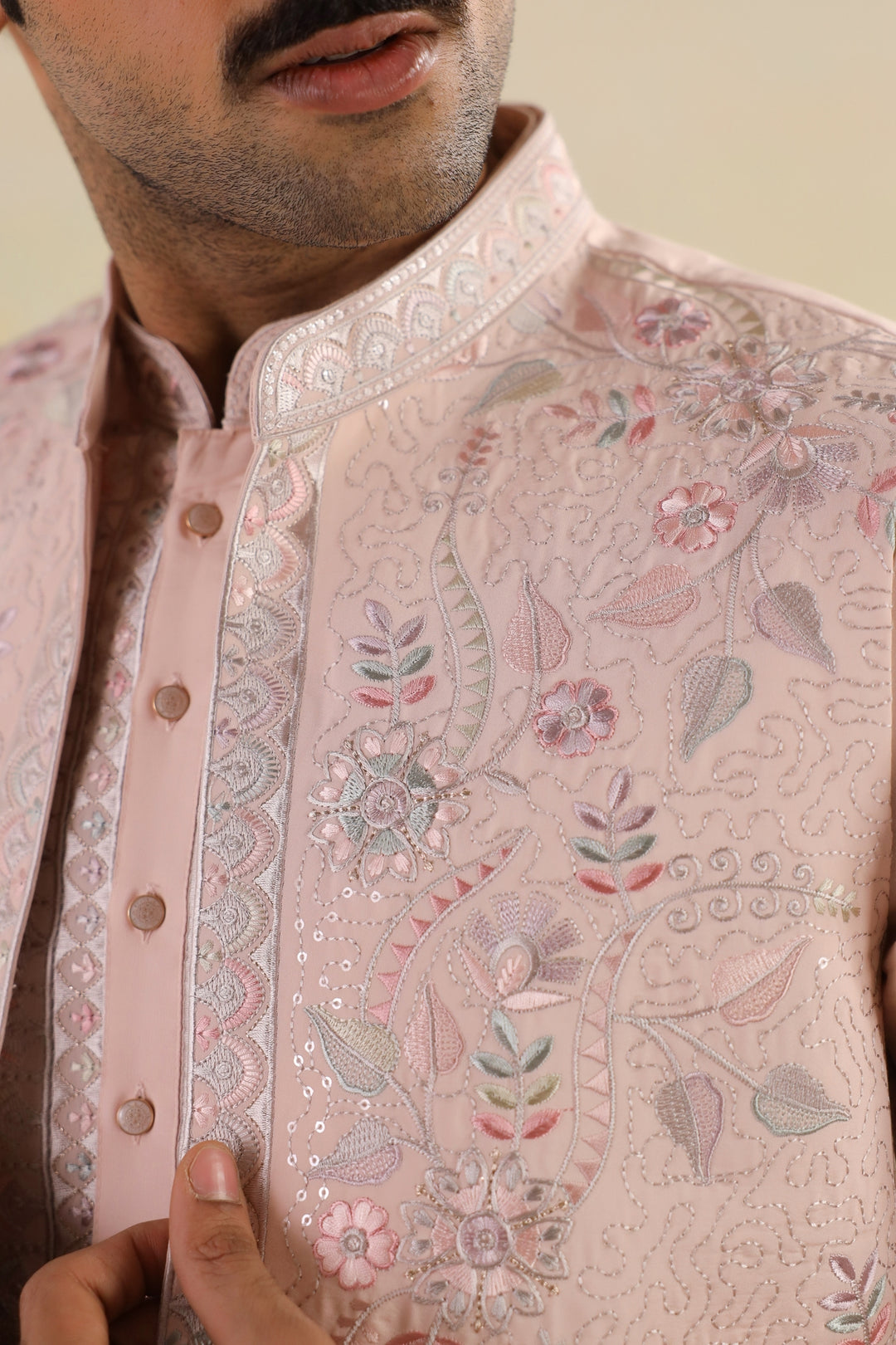 Sequence Pink Jacket Kurta Set - JT45293-2159