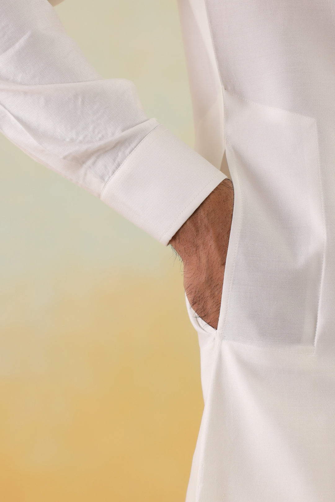 Floral Off White Jacket Kurta Set - JT45722-1