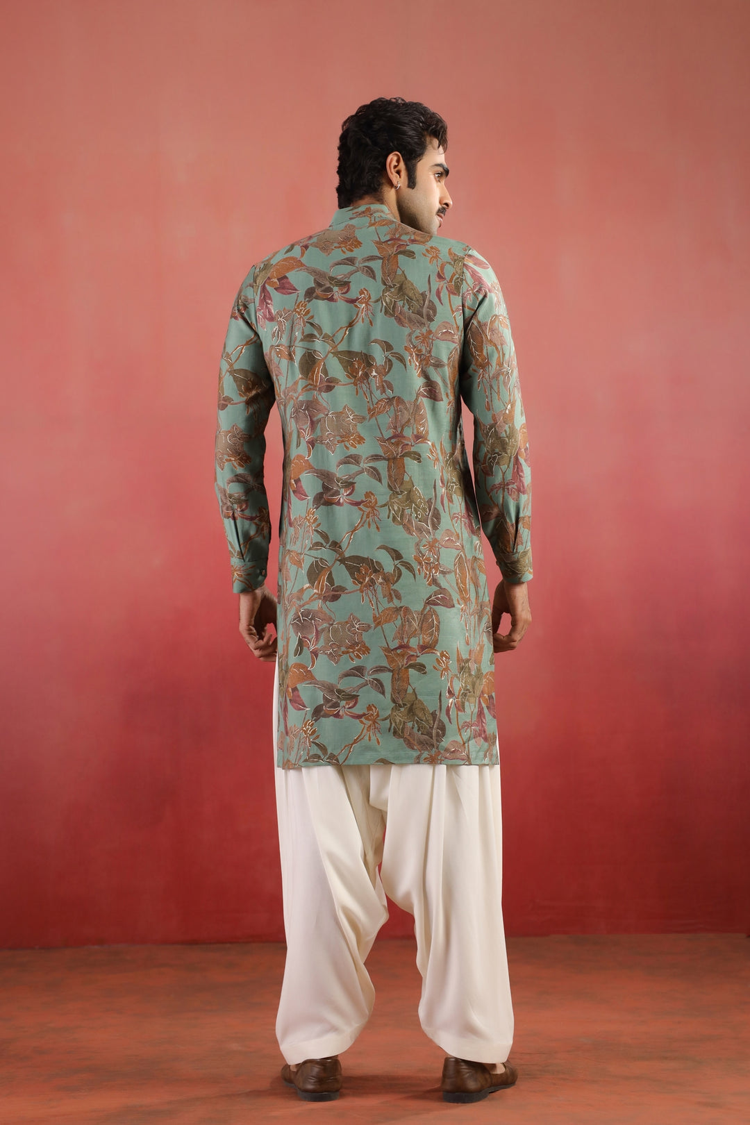 Floral Green Only Kurta - K46770-31/2