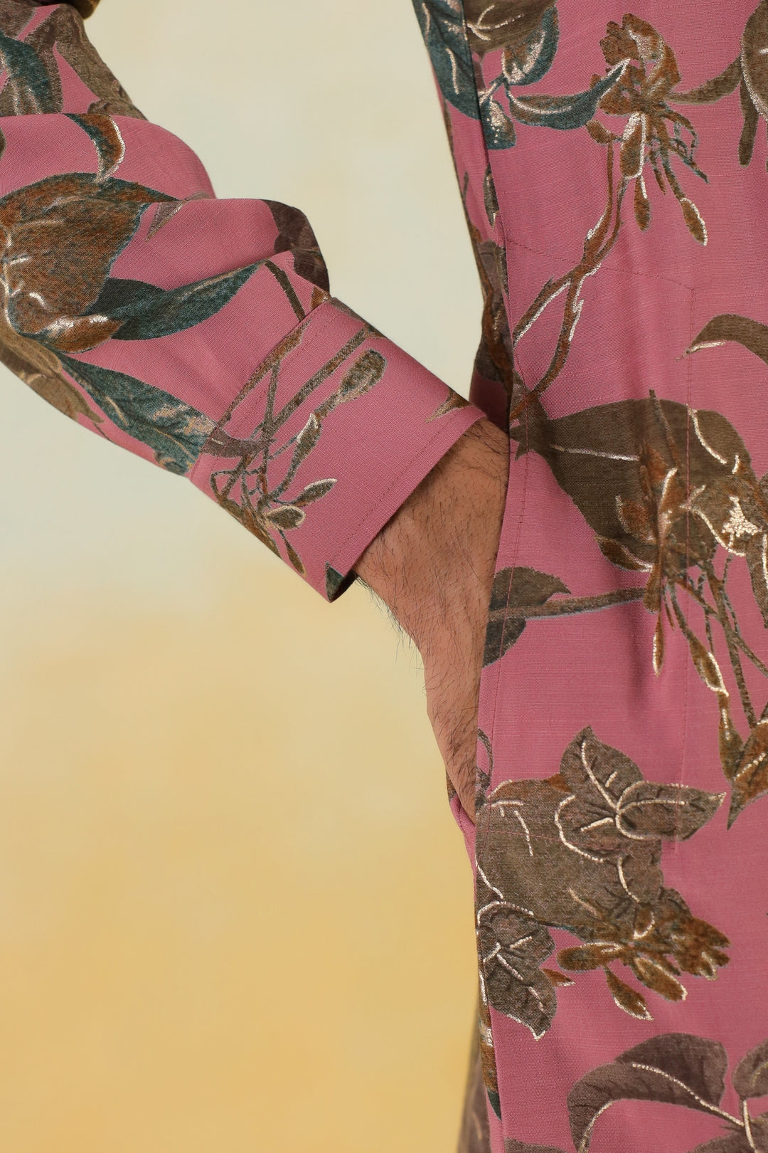 Floral Pink Only Kurta - K46770-31/1