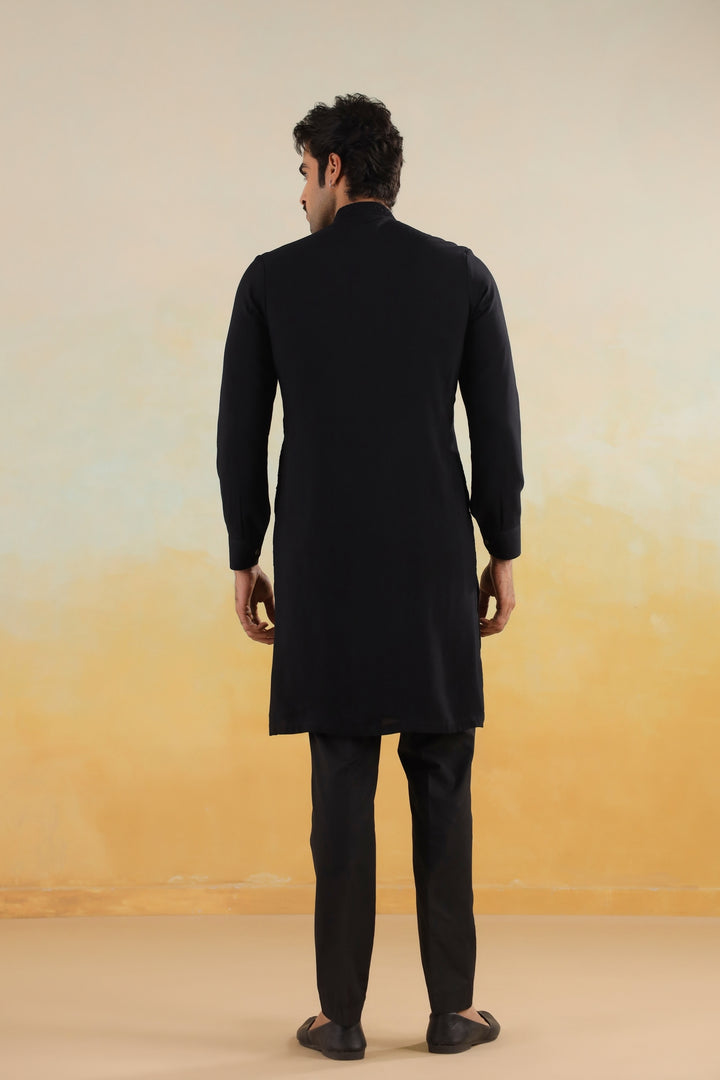 Sequence Black Kurta Set - KM46512-106