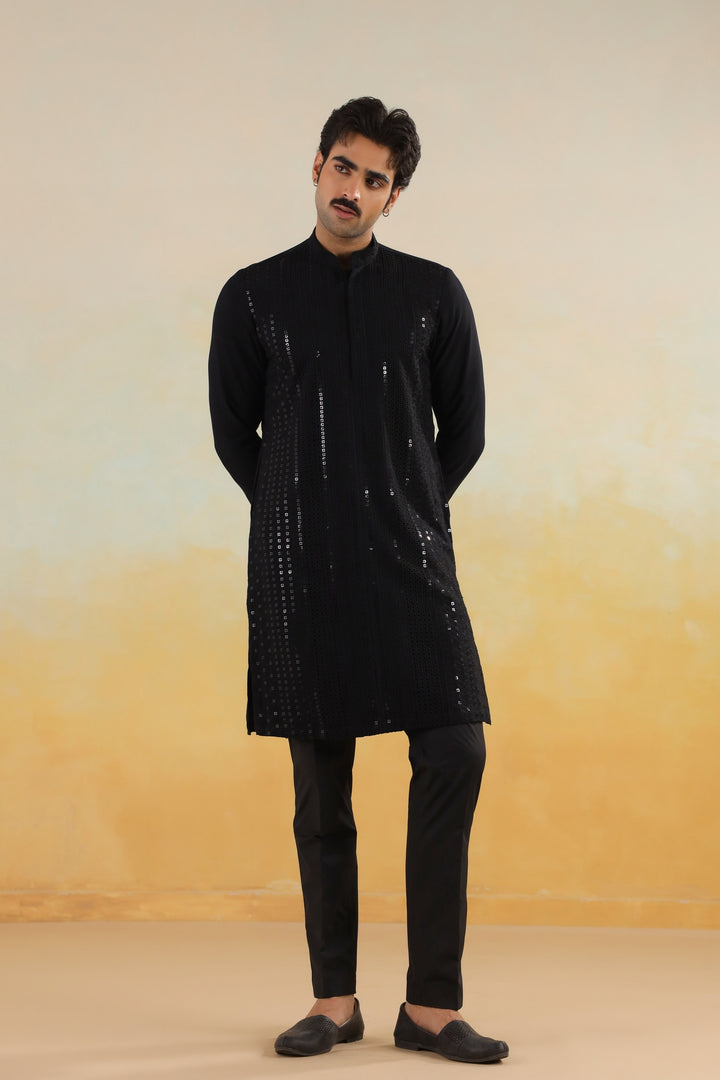 Sequence Black Kurta Set - KM46512-106